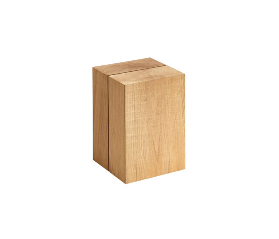 Cubo in teak Blocc | Tavolini alti | solpuri