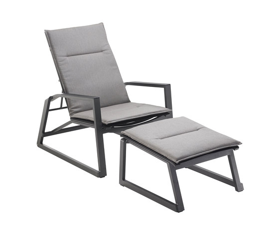 Foxx Deck Chair & Footstool | Armchairs | solpuri