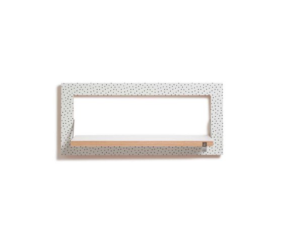 Fläpps Shelf 60x27-1 | Watercolor Dots by Kind of Style | Shelving | Ambivalenz