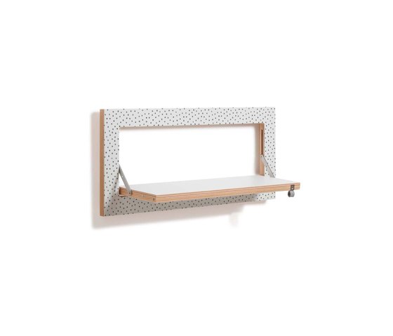 Fläpps Shelf 60x27-1 | Watercolor Dots by Kind of Style | Shelving | Ambivalenz