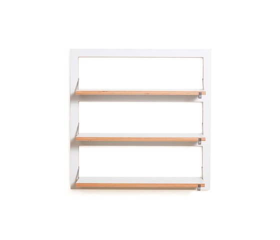 Fläpps Shelf 80x80-3 | White | Estantería | Ambivalenz