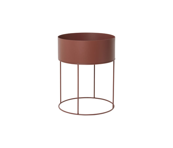 Plant Box - Round - Red Brown | Storage boxes | ferm LIVING