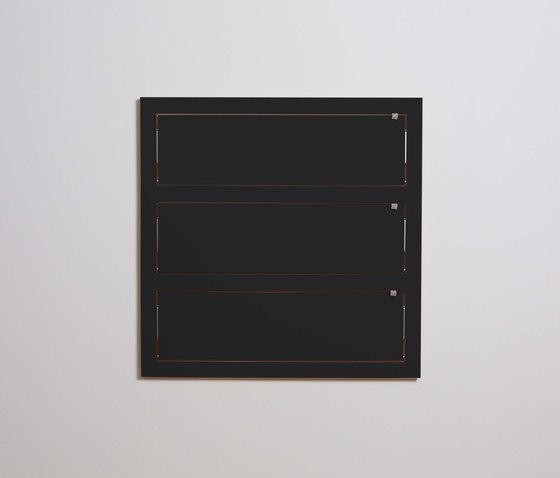 Fläpps Shelf 80x80-3 | Black | Shelving | Ambivalenz