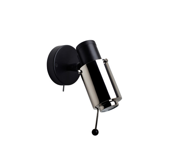 BINY | SPOT - LED black/nickel with switch | Wandleuchten | DCW éditions