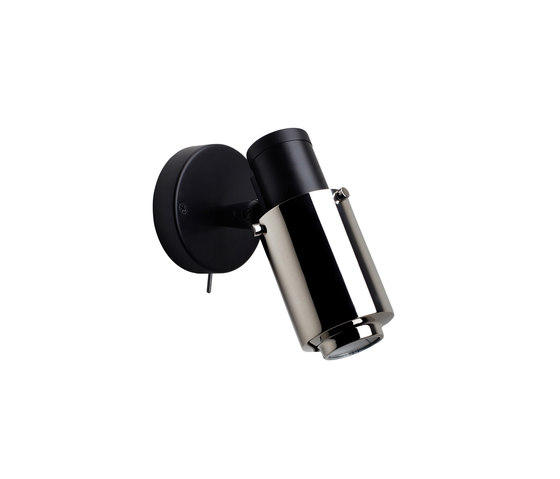 BINY | SPOT - LED black/nickel with switch, no stick | Lampade parete | DCW éditions