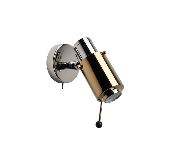 BINY | SPOT - LED nickel/gold with switch | Wall lights | DCW éditions
