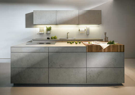 NX 950 Ceramic beton grau Nachbildung | Einbauküchen | next125
