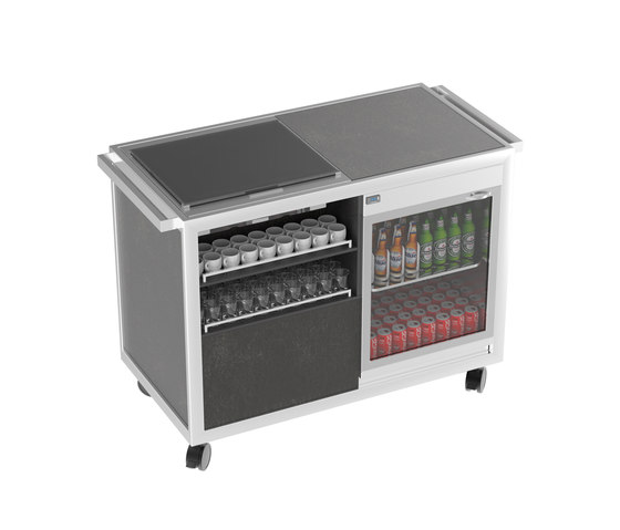 Special carts | Coffee&Tea break cart with cooling top | Modular kitchens | La Tavola