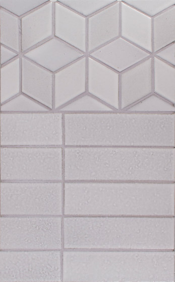 Brownstone Diamonds and 2x8 Brick | Piastrelle ceramica | Pratt & Larson Ceramics