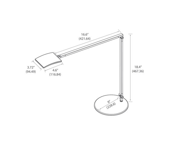 Mosso Pro LED Desk Lamp - Silver | Lámparas de sobremesa | Koncept
