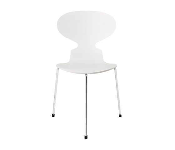 Ant™ | Chair | 3100 | White coloured ash| Chrome base | Chaises | Fritz Hansen