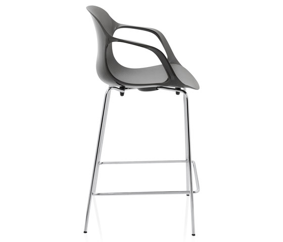 NAP™ | Counter stool | KS68 | Pepper grey | Chrome base | Bar stools | Fritz Hansen