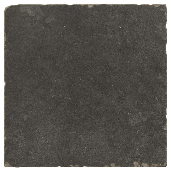 Bibulca | Black Burattato 15x15 cm | Ceramic tiles | IMSO Ceramiche
