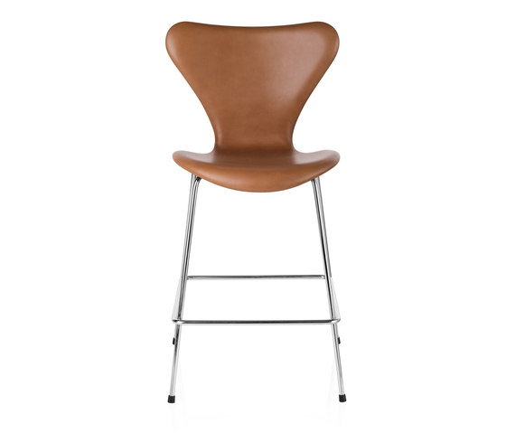 Series 7™ | Counter stool | 3187 | Fully upholstred | Chromed base | Taburetes de bar | Fritz Hansen