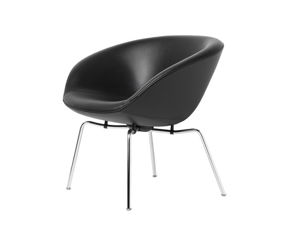 Pot™ | 3318 | Lounge chair | Chromed steel base | Sessel | Fritz Hansen