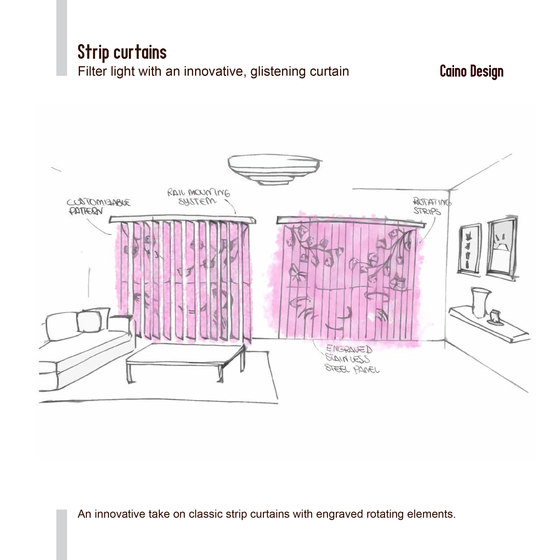 MePa - Strip Twist | Divisores de habitaciones fonoabsorbentes | Caino Design