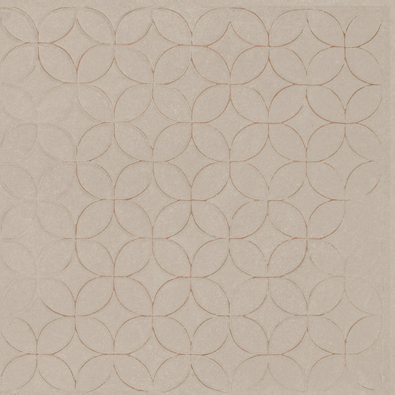 Karman Ceramica Decorata Singolo Floreale Sabbia | Ceramic tiles | EMILGROUP