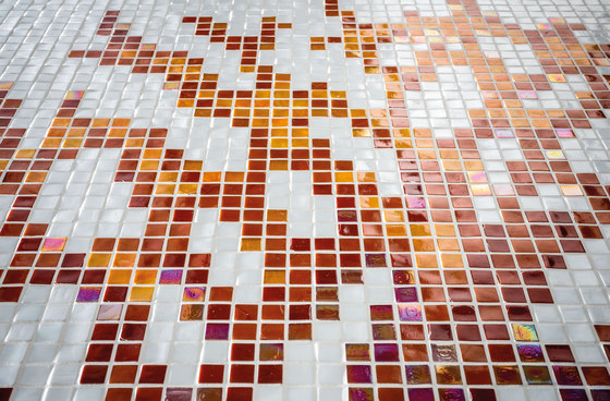 Royal Waves | Coral Decor 15x15 | Glass mosaics | Mosaico+