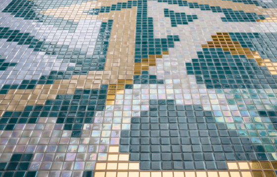 Royal Waves | Oriental Decor 15x15 | Mosaïques verre | Mosaico+