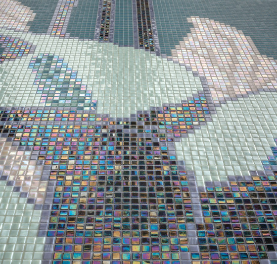 Royal Waves | Parfait Decor 10x10 | Glass mosaics | Mosaico+