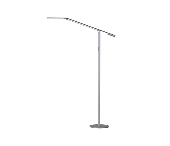 Equo LED Floor Lamp - Silver | Lámparas de pie | Koncept