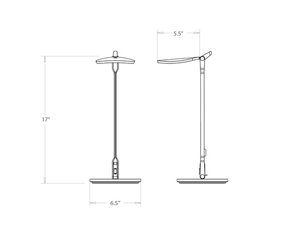 Splitty LED Desk Lamp, Silver | Table lights | Koncept