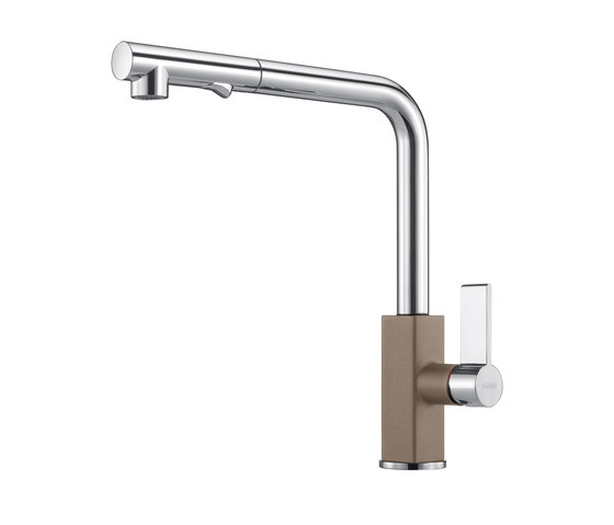 Maris Tap Pull Out L Version Chrome-Oyster | Kitchen taps | Franke Home Solutions