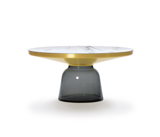 Bell Coffee Table brass-marble-grey | Coffee tables | ClassiCon