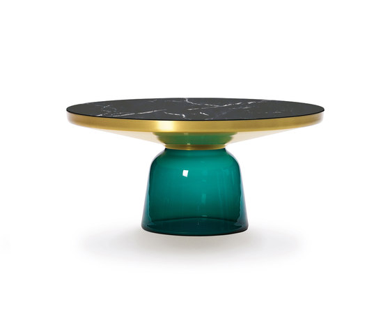 Bell Coffee Table brass-marble-green | Couchtische | ClassiCon