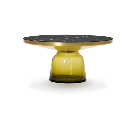 Bell Coffee Table brass-marble-yellow | Mesas de centro | ClassiCon