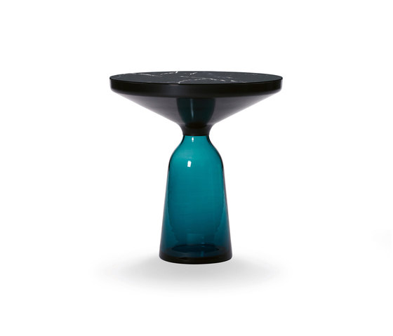 Bell Side Table steel-marble-blue | Tavolini alti | ClassiCon