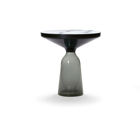 Bell Side Table steel-marble-grey | Tavolini alti | ClassiCon