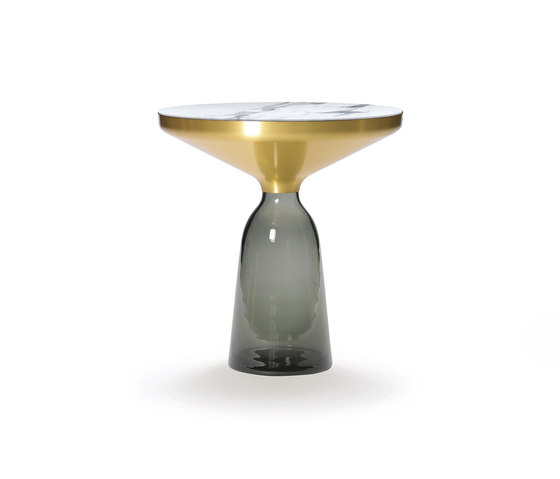 Bell Side Table brass-marble-grey | Side tables | ClassiCon