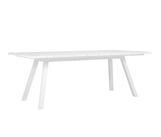 DOLCE VITA DINING TABLE RECTANGLE 200 WITH UMBRELLA HOLE | Mesas comedor | JANUS et Cie