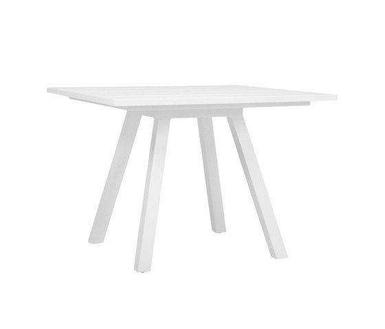 DOLCE VITA DINING TABLE SQUARE 100 WITH UMBRELLA HOLE | Dining tables | JANUS et Cie