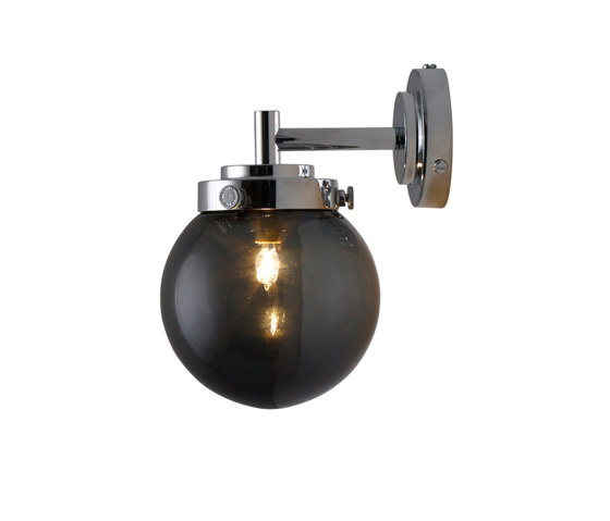 Mini Globe Wall Light, Anthracite with Chrome | Lampade parete | Original BTC