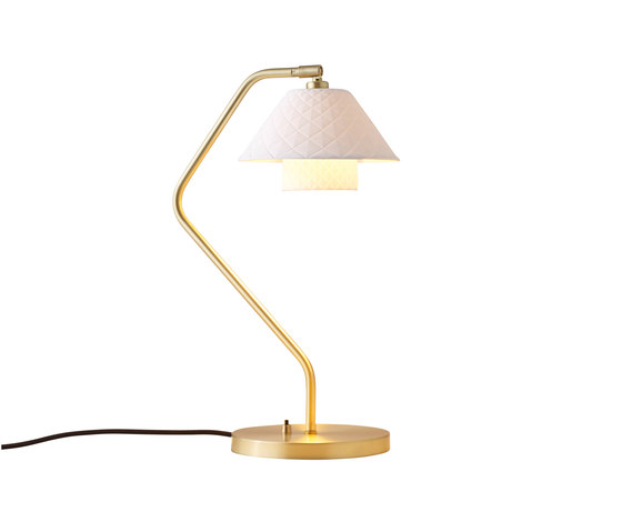 Oxford Double Desk Light, Satin Brass | Lámparas de sobremesa | Original BTC