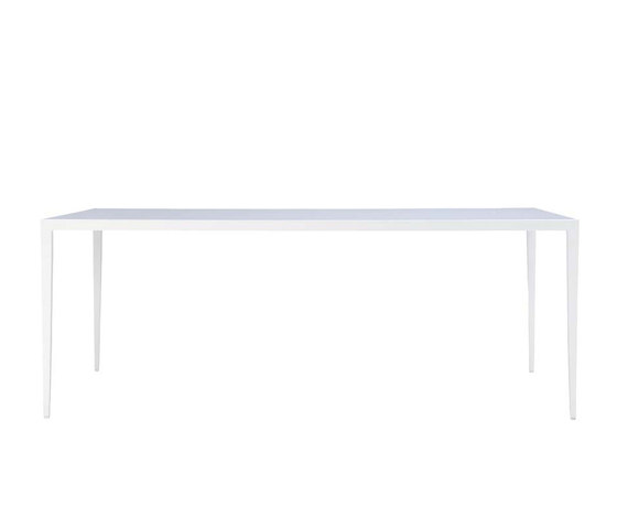 SLANT GLASS TOP DINING TABLE RECTANGLE 200 | Dining tables | JANUS et Cie
