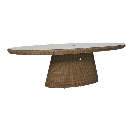 STRADA GLASS TOP DINING TABLE OVAL 260 | Dining tables | JANUS et Cie