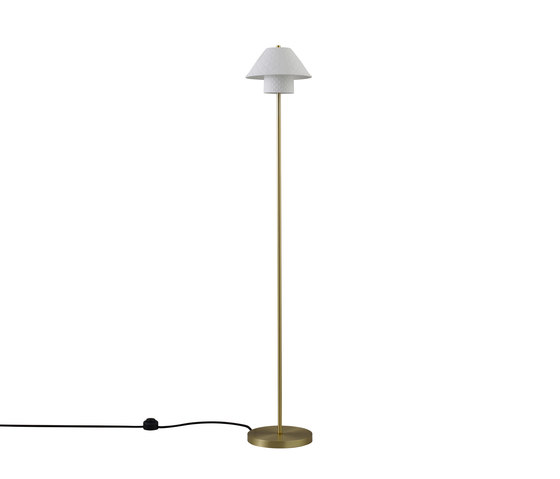 Oxford Double Floor Light, Satin Brass | Lámparas de pie | Original BTC