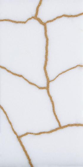 Kintsugi White Thassos Tiles | Piastrelle pietra naturale | Claybrook Interiors Ltd.