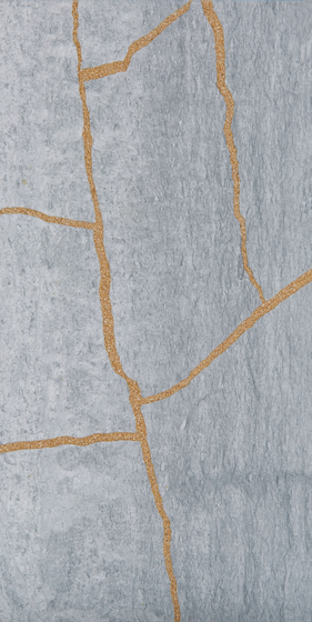 Kintsugi Blue Forest Tiles | Dalles en pierre naturelle | Claybrook Interiors Ltd.