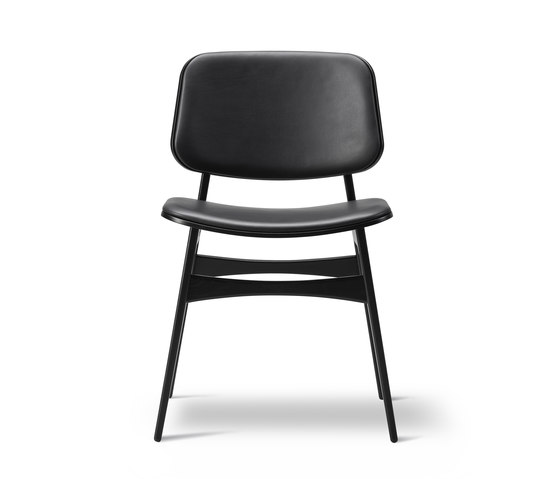Søborg Wood Base - seat and back upholstered | Chaises | Fredericia Furniture