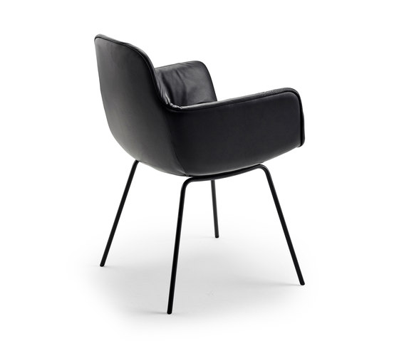 Leya | Armchair High with steel frame | Chairs | FREIFRAU MANUFAKTUR
