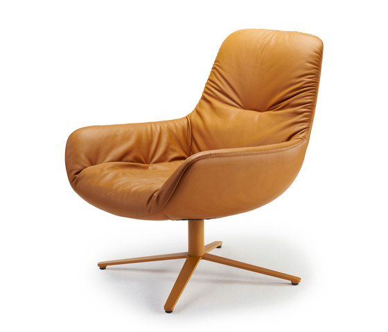 Leya | Lounge Chair with x-base frame | Poltrone | FREIFRAU MANUFAKTUR