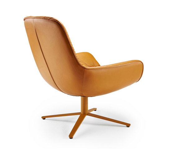 Leya | Lounge Chair with x-base frame | Sillones | FREIFRAU MANUFAKTUR