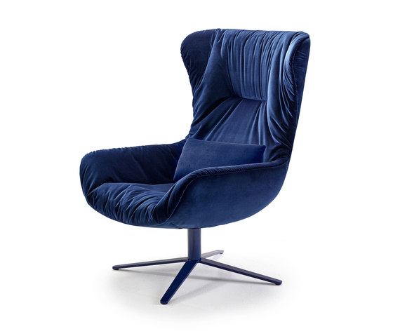 Leya | Wingback Chair with x-base frame | Poltrone | FREIFRAU MANUFAKTUR