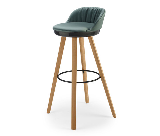 Romy | Barstool with wooden frame | Sgabelli bancone | FREIFRAU MANUFAKTUR