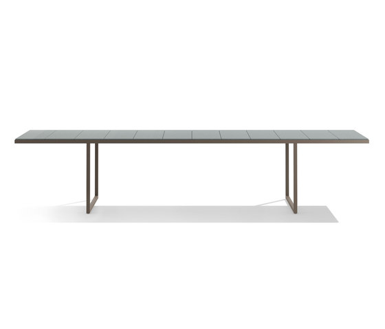 Nox table à manger - 350 cm - Wengé frame, Ocean glazed lava stone | Tables de repas | Tribù