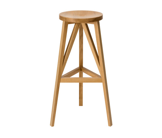 JL4 FABER barstool in natural oak | Bar stools | LOEHR